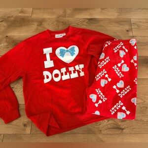 Dolly sweatshirt pants 2pc set loungewear or pjs